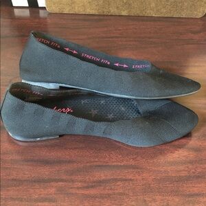Sketchers Black Stretch Fit Flats